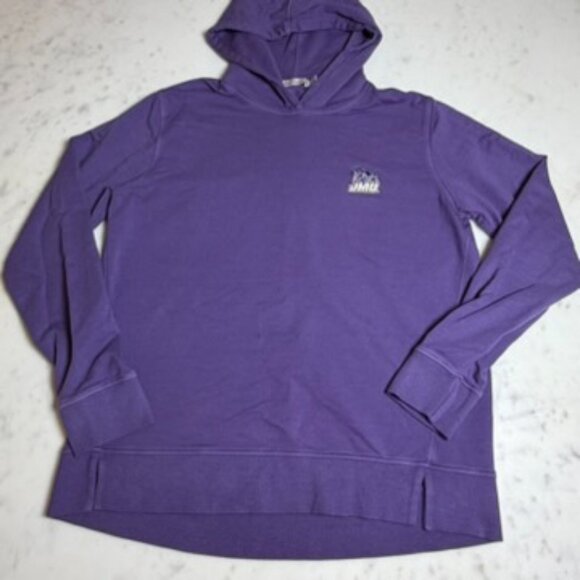 Peter Millar Tops - Peter Millar Crown Sport Women’s James Madison University (JMU) Purple Hooded Pu